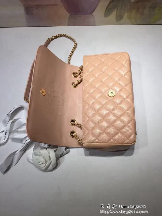 香奈兒CHANEL 93340正品開模定制菱格單肩斜挎鏈條包 DSC1696